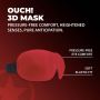 Opaska na oczy 3D Ouch! czerwona - 3