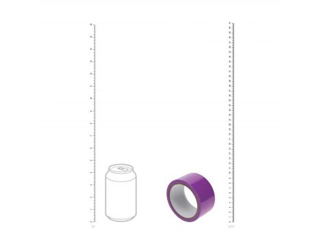Taśma PVC nieklejąca Ouch fioletowa 20m - 6