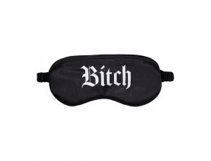 Bitch - Printed Satin Mask - Black