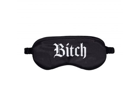 Bitch - Printed Satin Mask - Black
