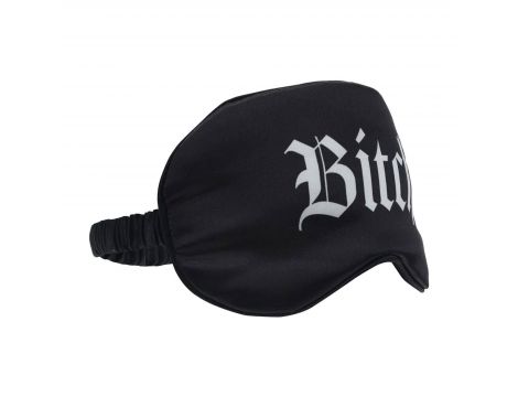 Bitch - Printed Satin Mask - Black - 3