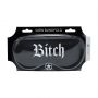 Bitch - Printed Satin Mask - Black - 3