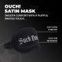Satynowa opaska na oczy Suck Don't Bite Ouch! czarna - 6