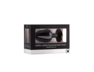 Diamond Butt Plug - Extra Large black