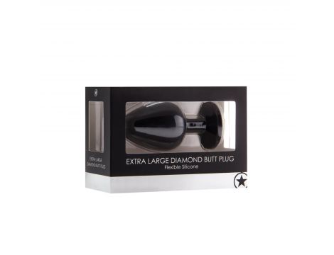Diamond Butt Plug - Extra Large black