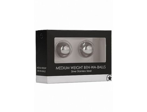 Kulki waginalne Ouch! stal nierdzewna srebrne 2 cm