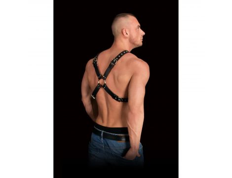 Uprząż halter Adonis wysoka Ouch! czarna - 4