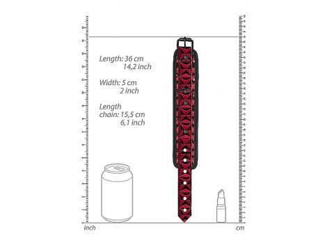 Luxury Hand Cuffs - Burgundy - 9