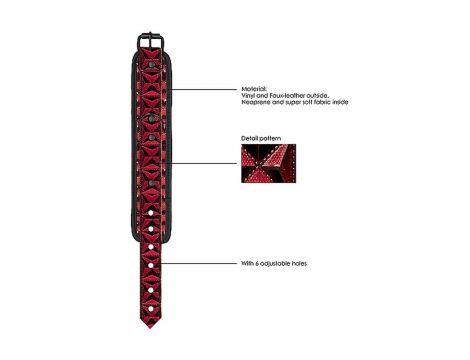 Luxury Hand Cuffs - Burgundy - 8