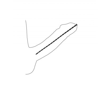 Zestaw silikonowych sond skręconych Ouch! dla początkujących 30 cm