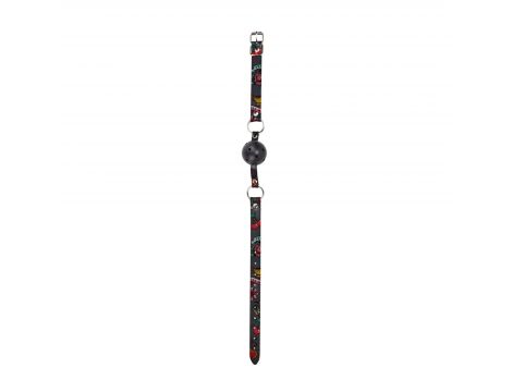 Oddychający knebel z kulką Ouch! 63 cm - 7