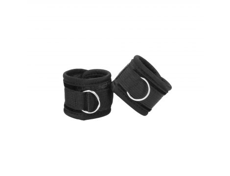 Kajdanki regulowane aksamitne Ouch! na rzep 33 cm - 7