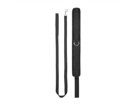 Obroża welwetowa regulowana ze smyczą Ouch! 51 cm - 4