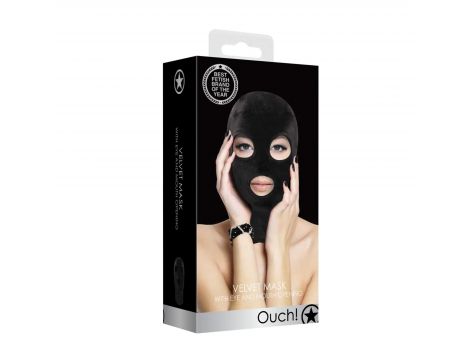 Maska Ouch poliester z otworami na oczy i usta 20 cm - 2