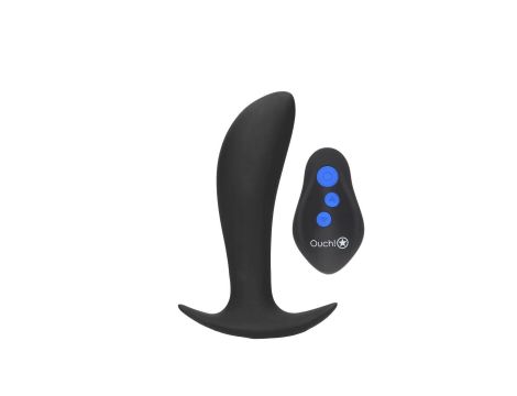 Wibrujący korek analny z elektrostymulacją Ouch! 12,3 cm - 2