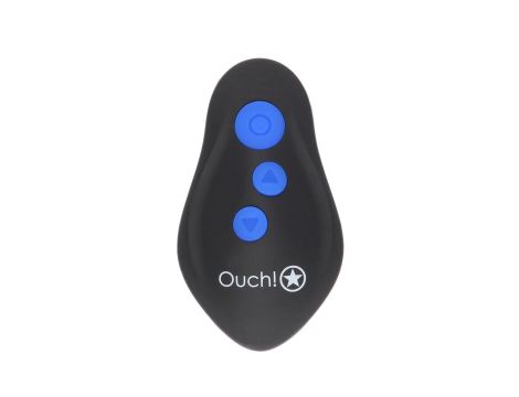 Wibrujący korek analny z elektrostymulacją Ouch! 12,3 cm - 5