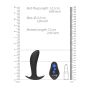 Wibrujący korek analny z elektrostymulacją Ouch! 12,3 cm - 9