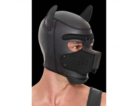 Maska puppy neoprenowa Ouch! czarna 31 cm - 4