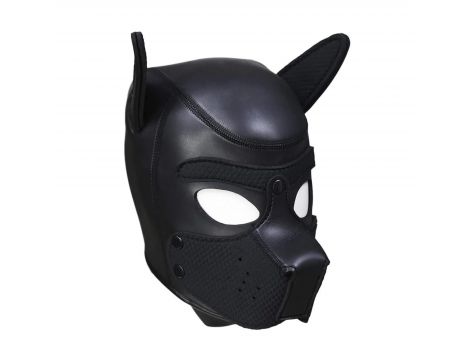 Maska puppy neoprenowa Ouch! czarna 31 cm - 2