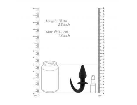 Korek analny Ouch! z ogonkiem elastyczny 27 cm TPE - 4