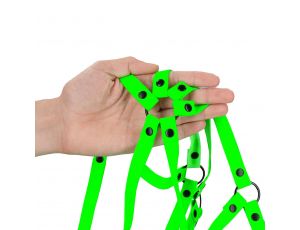 Full Body Harness - GitD - Neon Green/Black - S/M