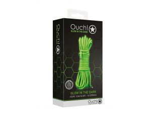 Lina bondage Ouch! 10m neonowa świecąca w ciemności