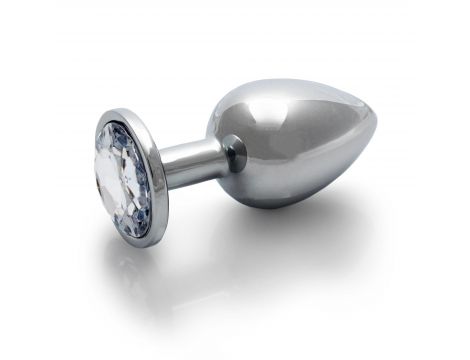 Duży aluminiowy korek analny z klejnotem Ouch! 8 cm - 5