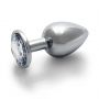 Duży aluminiowy korek analny z klejnotem Ouch! 8 cm - 6