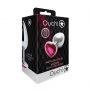 Aluminiowy korek analny Heart Gem Ouch średni 7 cm - 3