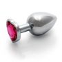 Aluminiowy korek analny Heart Gem Ouch średni 7 cm - 4