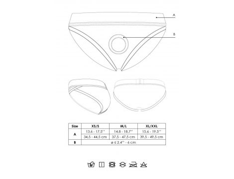 Vibrating Strap-on Hipster - M/L - 10