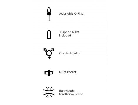 Vibrating Strap-on Hipster - M/L - 12