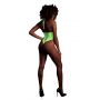 Body z wysokim krojem Ouch neonowa zieleń XS XL - 3