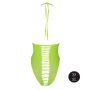 Body z wysokim krojem Ouch neonowa zieleń XS XL - 5