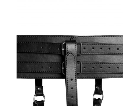 Belt with Vibrator Holder - Black - 5