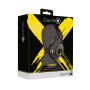 Open Mouth Gag Head Harness with Plug Stopper - Black - 4