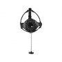 Open Mouth Gag Head Harness with Plug Stopper - Black - 6