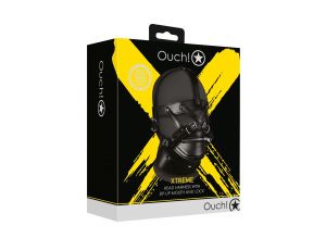 Uprząż na głowę z zamkiem Ouch! czarna