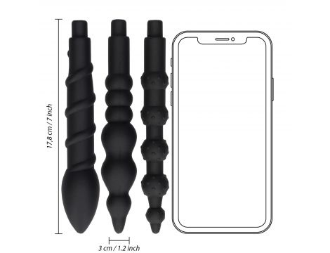 Manualna pompka do różyczki Ouch czarna - 8