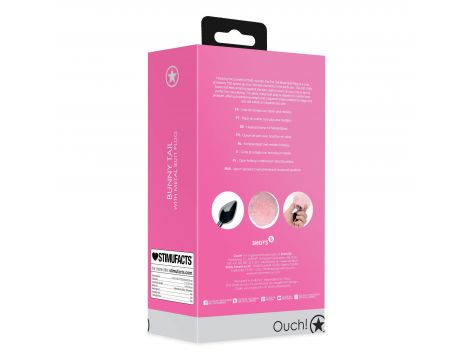 Metalowy korek analny Bunny Tail Ouch - 4