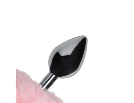 Metalowy korek analny Bunny Tail Ouch - 5