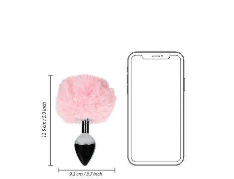 Metalowy korek analny Bunny Tail Ouch - 6