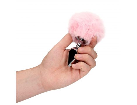 Metalowy korek analny Bunny Tail Ouch - 7