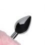 Metalowy korek analny Bunny Tail Ouch - 6