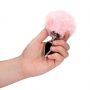 Metalowy korek analny Bunny Tail Ouch - 8