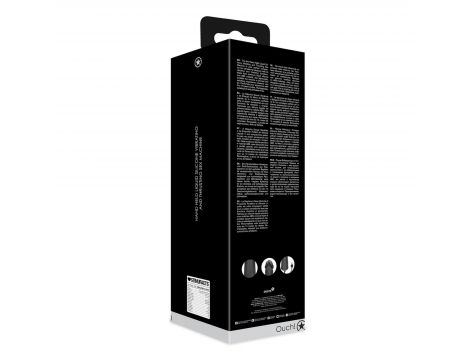 Maszyna do seksu Ouch silikonowa wibrująca pchająca czarna USB - 5