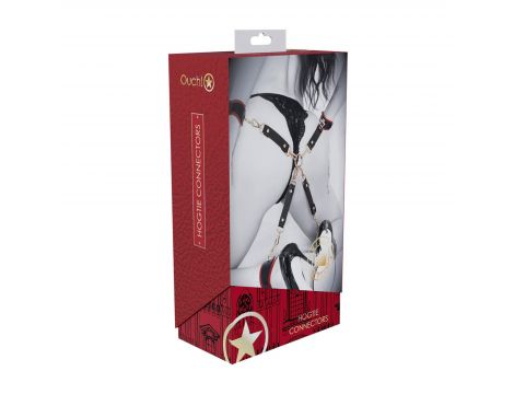 Łącznik do hogtie Milan Collection Ouch! czarny czerwony