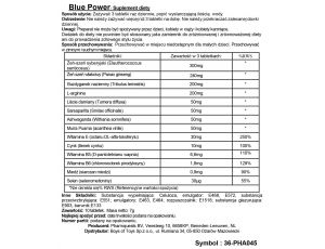 Kapsułki Blue Power Pharmquests niebieskie