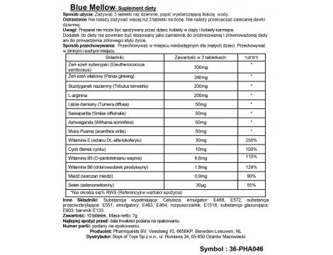 Kapsułki pobudzające Blue Mellow Pharmquests - 3