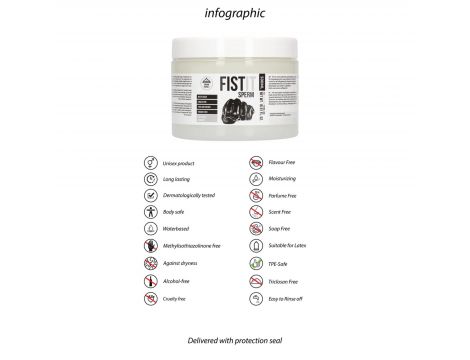 Lubrykant Sperm na bazie wody Fist It 500 ml - 6